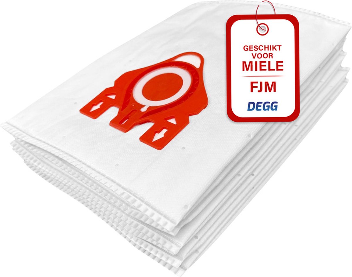 DEGG stofzuigerzakken - Geschikt voor Miele FJM - Premium kwaliteit - Geschikt voor Miele compact C1 en C2 complete - Voordeelverpakking - 10 STUK(S)