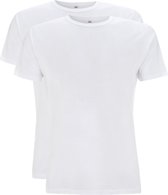 Heren T-shirts Bamboe 2-pack L WIT