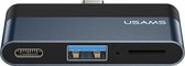 Adaptateur Usams USB pour Us US-SJ491 USB-C - USB + USB-C Noir
