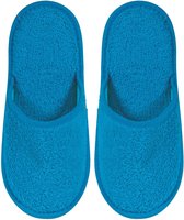 Chaussons de bain Terry Uni Pure avec Semelle Turquoise Taille 43-1 Paire