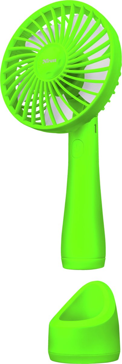 Trust Ventu-Go Groen - Mini ventilator voor heerlijke verkoeling - oplaadbaar