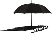 Voordelpak: Ultieme Bescherming Tegen Regen - Set van 10 Zwarte Opvouwbare Paraplu's | Automatisch & Windproof | 115cm Diameter