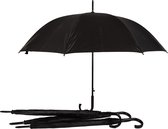 Set van 4 Zwarte Opvouwbare Paraplu's – Windproof & Automatisch - Polyester/Aluminium - Voor Efficiënte Regenkleding - Heren/Dames – 115cm Diameter