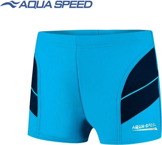 Aqua Speed Andy - Jongens Zwemboxer/ Zwembroek - Blauw/Marineblauw 128