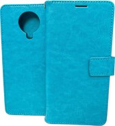 Bookcase Geschikt voor: Nokia G10 / G20 - Turquoise - portemonnee hoesje