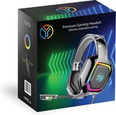 YURDA Gaming Headset met microfoon & RGB-verlichting - Premium surround sound - PC / PS4 / PS5 / XBOX / Switch