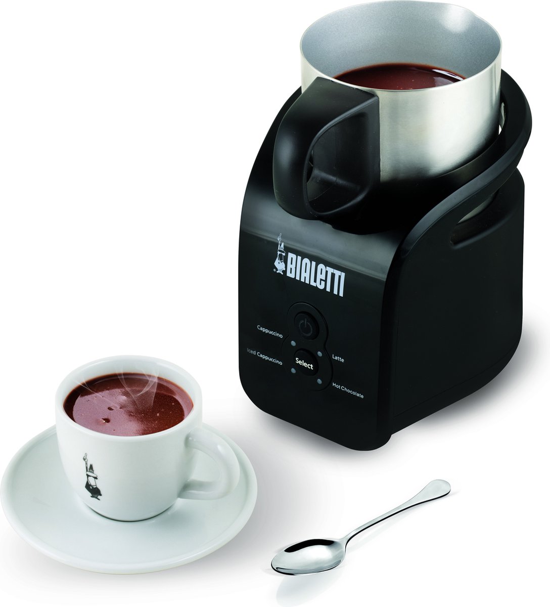 Bialetti - Creamy ​Induction ​Milk Frother​ 150 ml/300 ml - Black (4436)