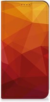 Stand Case geschikt voor Geschikt voor Samsung Galaxy A55 Polygon Red