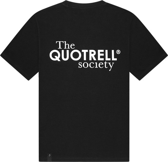 Quotrell - SOCIETY T-SHIRT - BLACK/WHITE - M