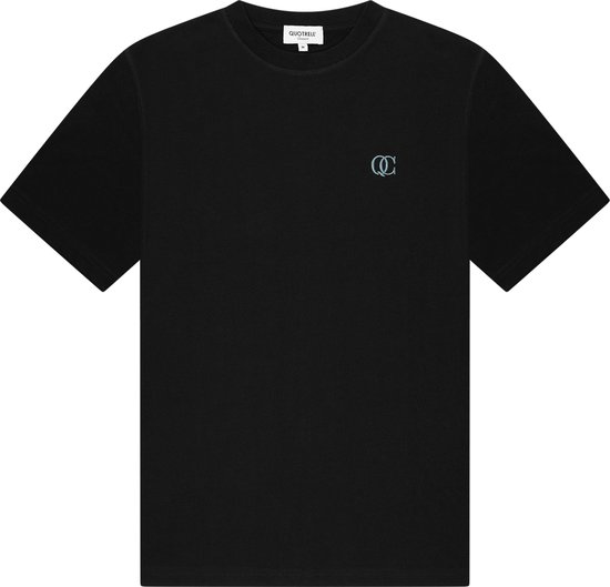 Quotrell Couture - PADUA T-SHIRT - BLACK/OCEAN BLUE - S