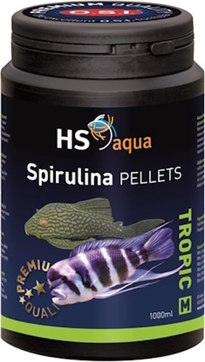 Spirulina pellets m 1000 ml