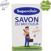 Soda Bicarbonaat ZEEP 200G NATRIUM | Superclair BRICOLEUR | Multifunktionale schoonmaakzeep tegen vlekken