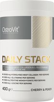 Daily Stack - 400 g - Kersen-Perzik - OstroVit - Collagen - L-glutamine - Creatine - L-leucine - Hydrolyzed beef collagen - Aminozuren - Supplementen