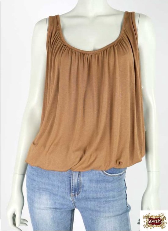 Ballon Top - Camel - One Size (Maat 38 t/m 42)