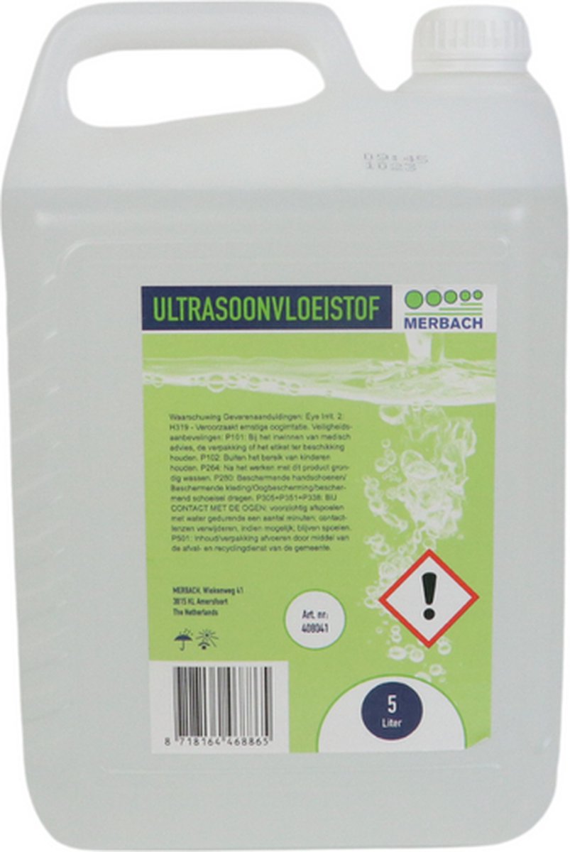 Goedkoopste Merbach ultrasoonvloeistof 5L- 200 x 5 liter voordeelverpakking