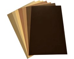 Flexfolie / Iron-on Folie Set - Skin Tones - Cricut Joy Formaat (Cricut, Silhouette & LOKLiK Compatible, Textielbedrukking)