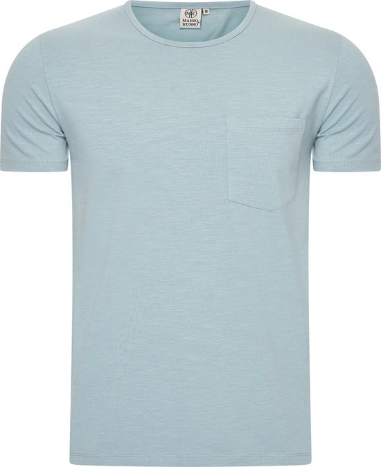 Mario Russo T-shirt - T-shirts Heren - Katoen - XL- Arona