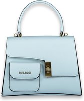 Zimare handtas voor dames / handtas van bulaggi / glad pu pastel blauw / Elegante handtas met extra schouderriem
