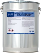 Wixx PRO Dakcoating Bitumen Zwart - 5L - Zwart