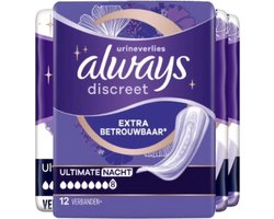 Always Discreet Incontinentie Ultimate Discreet Night - 48 stuks