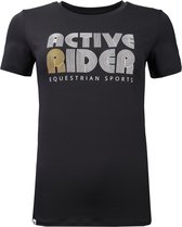 Active Rider Shirt Active Rider Ar23106 Tech Zwart