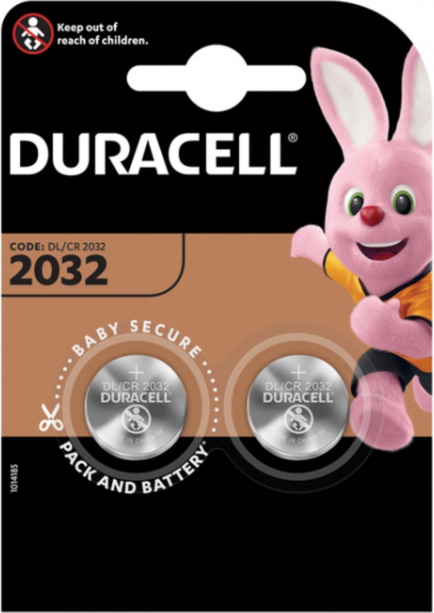 Duracell CR2032 Knoopcel Batterijen - 2 stuks