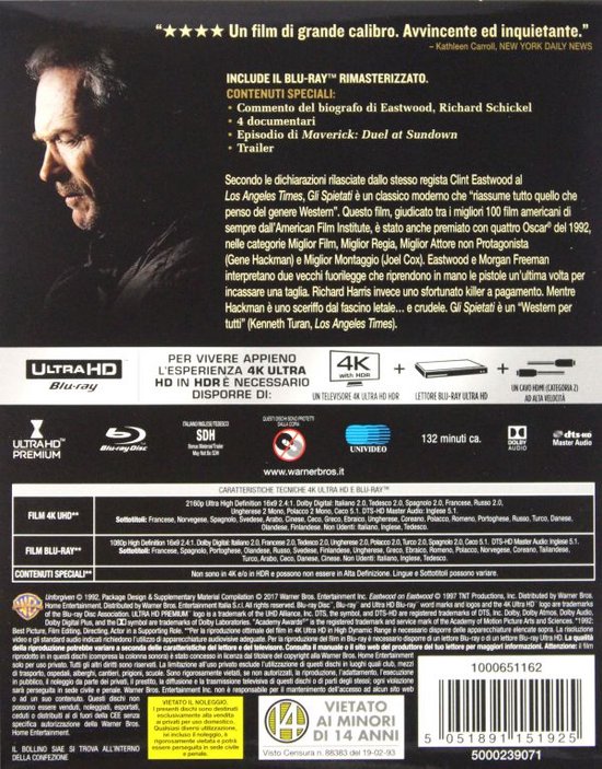 Impitoyable [Blu-Ray 4K]+[Blu-Ray]