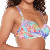 LingaDore Voorgevormde Bikini Top - 7207BT - Coral leopard print - 38A