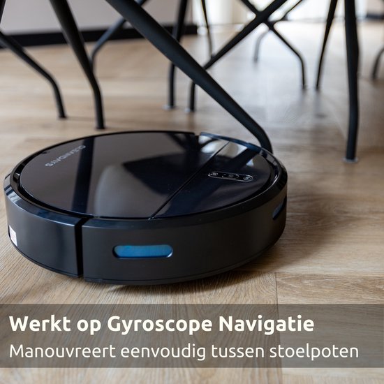 CleanDays D2-007 Robotstofzuiger met Dweilfunctie - Laadstation - 3-in-1 – Stil – 2000Pa – Huisdieren – App + Afstandsbediening