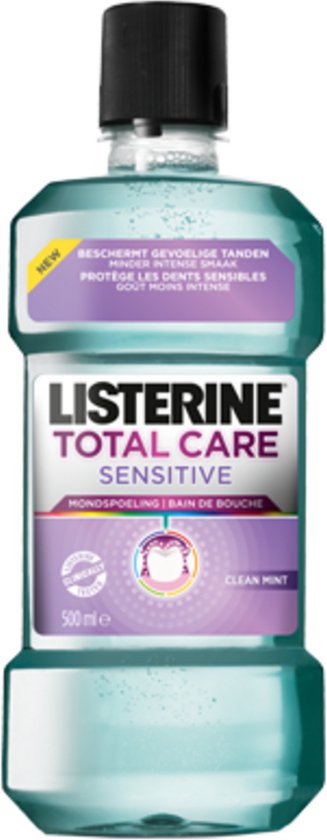 6x Listerine Mondwater Total Care Sensitive 500 ml