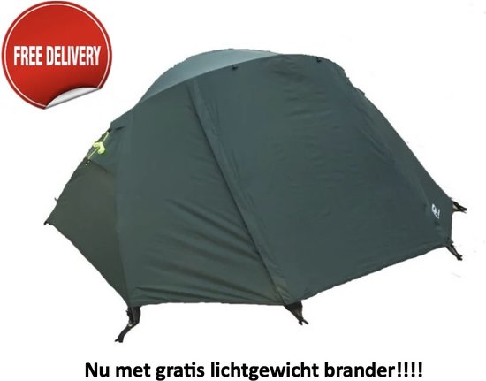 Expeditie Tent T2+ - Donker Groen - 2 Persoons