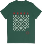 Heren en Dames T Shirt - Grafisch Ontwerp Rebel - Groen - M