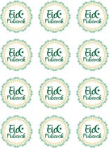 Eid mubarek stickers - groen- 10 vellen per verpakking - 120 Stickers - Luxe Stickers - Skateboard Stikers - Laptop Stickers - Stickers Kinderen - Stickers Volwassenen - Stickervellen - Plakstickers - Stickers Koffers - Bullet Journal
