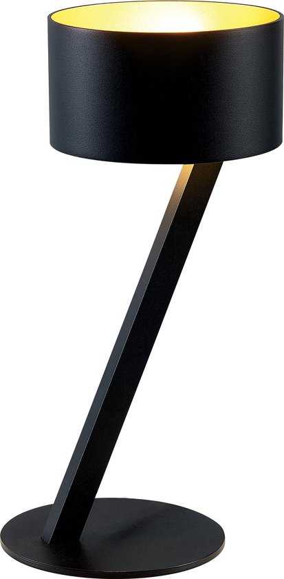 NOMA tafellamp zwart/goud G9 excl