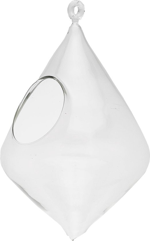 Transparant glazen hangvaas H25