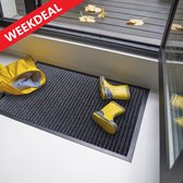 Deurmat Studio M - OPTICLEAN - Droogloopmat binnen - 60X90 cm - Grijs - Verschillende Afmetingen en Kleuren