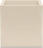 Plantenbak Vierkant - Cube Matte - 40x40x40 Amandel - Indoor en Outdoor