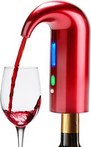 Elektrische wijnbeluchter gieter, draagbare one-touch wijnkaraf en wijndispenser pomp voor rode en witte wijn, multi-smart automatische wijnoxideator dispenser, USB oplaadbare tuit giet