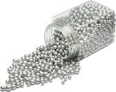 Decoratieve parels voor vaas 350ml in zilverklei H10