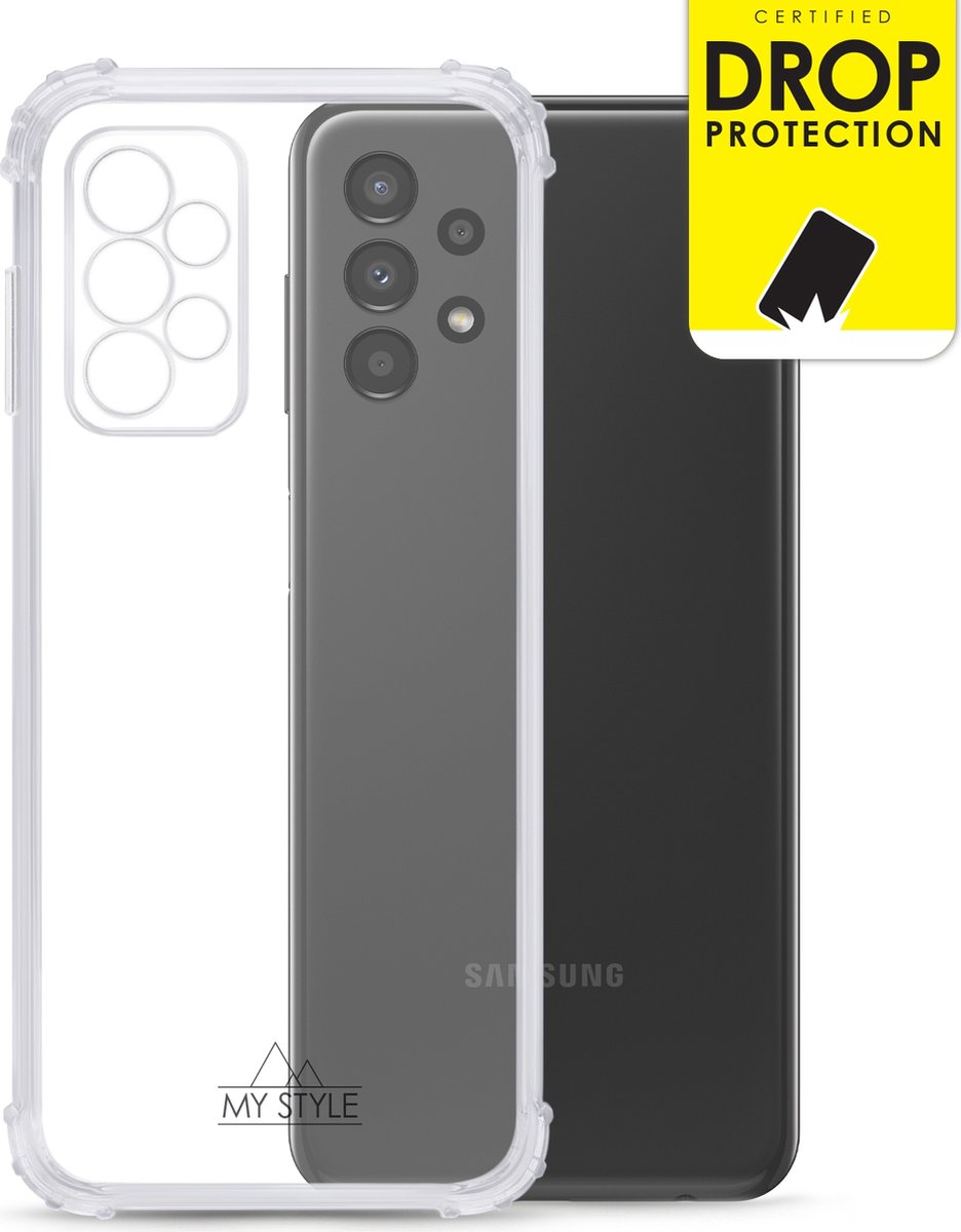 My Style Doorzichtig Hoesje geschikt voor Samsung Galaxy A13 4G Telefoonhoesje Flexibel TPU | My Style Protective Flex Backcover Shockproof | Doorzichtig Telefoonhoesje Galaxy A13 4G | Schokbestendig Galaxy A13 4G Telefoonhoesje | Anti Shock Proof -