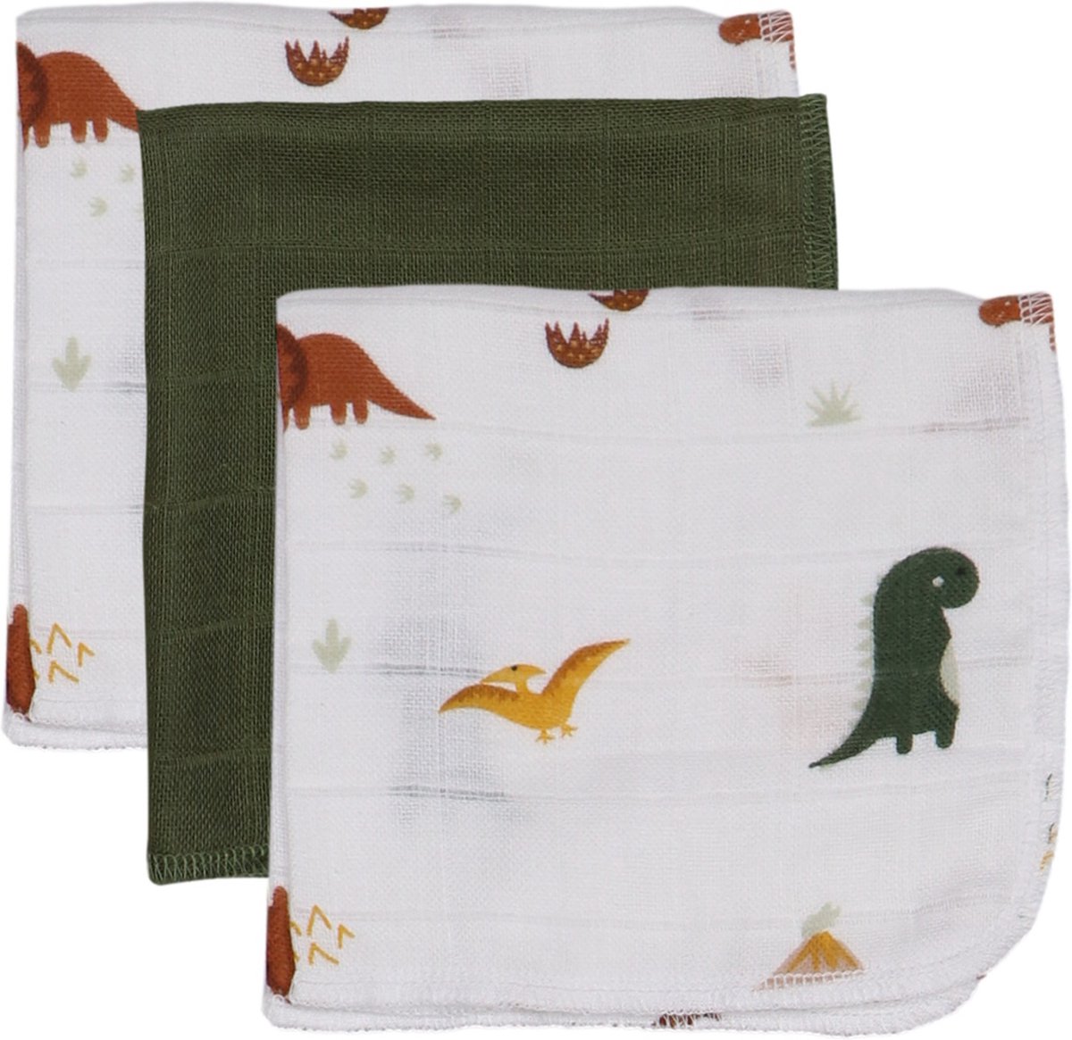 Goedkoopste Blush & Blossom Dinosaurus 30 x 30 cm 3 Stuks Hydrofiel Monddoekjes TR-BB443408