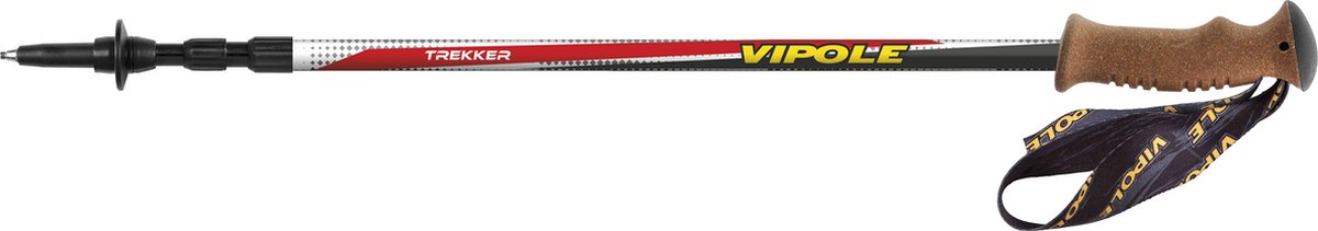 Vipole wandelstok Trekker - verstelbaar - met ergonomisch kurken handvat