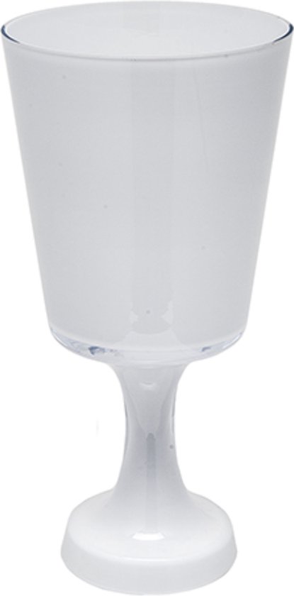 Vase H52 sur socle en verre