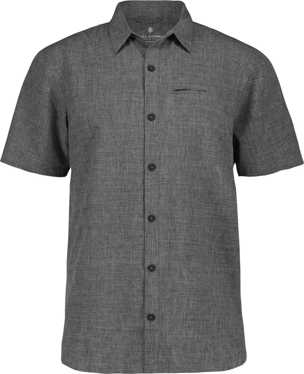 Royal Robbins Amp Lite S/S Outdoorblouse Korte mouwen Heren Grijs