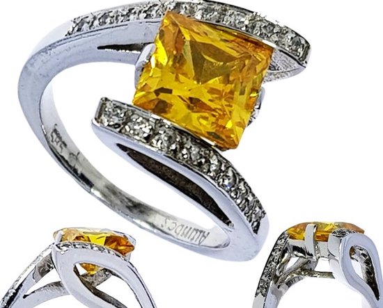 Bague avec pierre citrine hotsell