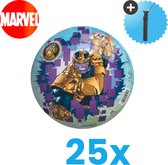 Marvel Avengers Lightweight Jouets Ball - Ballon pour enfants - 23 cm - Volume Bundle 25 pièces - Pompe à ballon incluse