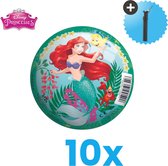 Disney Princess Lichtgewicht Speelgoed Bal - Kinderbal - 23 cm - Volumebundel 10 stuks - Inclusief Balpomp