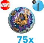 Marvel Avengers Lichtgewicht Speelgoed Bal - Kinderbal - 23 cm - Volumebundel 75 stuks - Inclusief Balpomp
