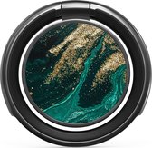 BURGA Gunmetal Ringhouder voor mobiele telefoon - 360 graden draaibaar - universele smartphone ringgreep - Emerald Pool