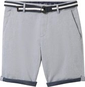 Tom Tailor Broek Slim Chino Shorts Met Riem 1040224xx10 34882 Mannen Maat - W34